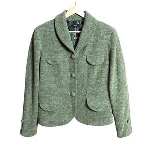 Alfani Womens Wool Blend Blazer Jacket Size 16